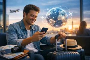 מדריך חיבור מיידי אחרי נחיתה בלי לחפש Wi-Fi