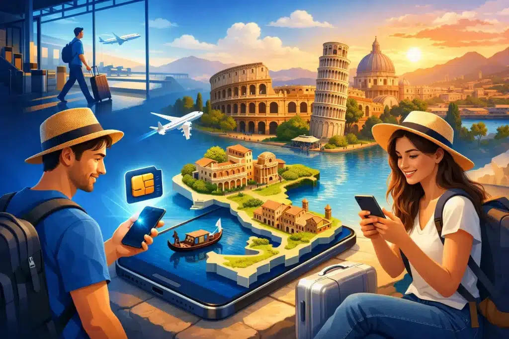 סקירת eSIM לאיטליה למטיילים שרוצים שקט