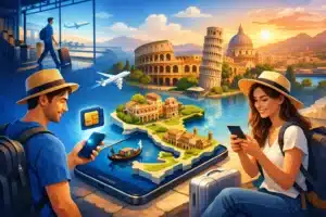 סקירת eSIM לאיטליה למטיילים שרוצים שקט