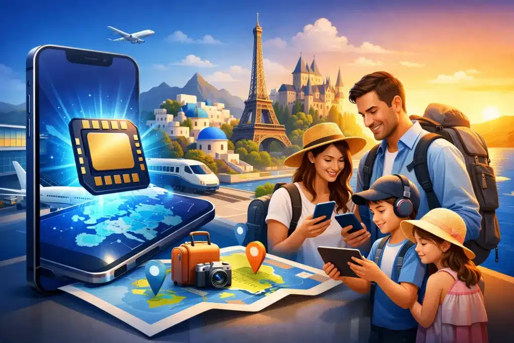 סקירת eSIM לאירופה למשפחות לפני ההזמנה